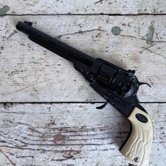 Vintage Western Toy Gun 1950s Leslie Henry Halco Toy Cap Gun Die Cast Pistol - Picture 3 of 5